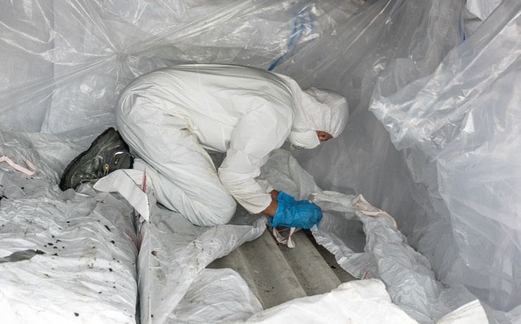 Asbest correct afvoeren, hoe moet dat?