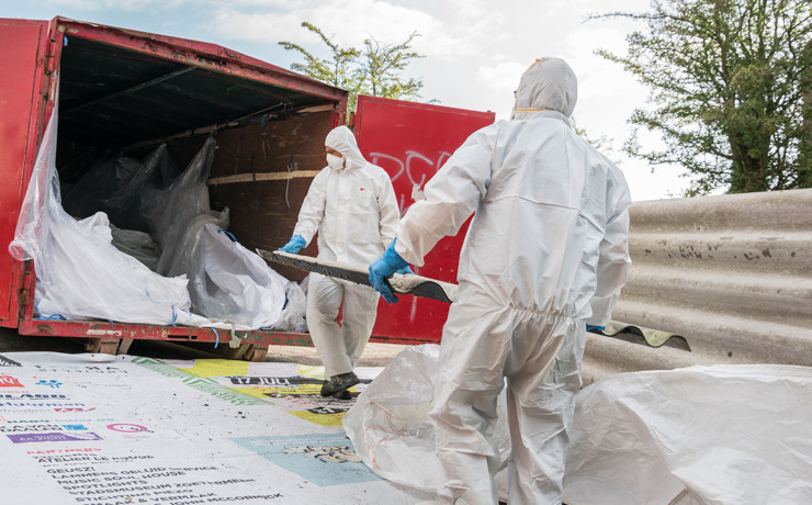 Asbest correct afvoeren, hoe moet dat?