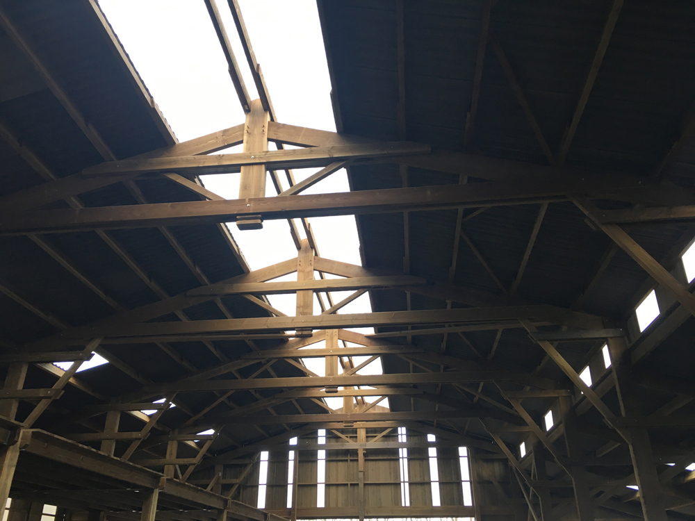 En chantier ! Bâtiment agricole avec plaques ondulées et solution d’éclairage naturel